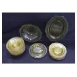 Amber Depression Serving Dishes