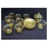 Amber Depression Glassware