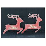 17" Metal Reindeer Door Hanger