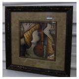 Framed Decorative Musical Print