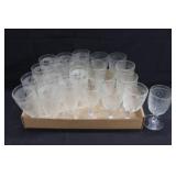 Iris & Herringbone Tumblers & Wine Glasses