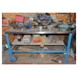 54" Steel Workbench & Contents