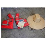 Sun Hat & New Adult Universal Life Jacket