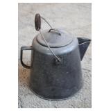Vintage Granite Coffee Pot