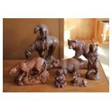 Handcrafted Wild\life & Natie American Figurines