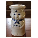 10 1/2" Ceramic Pillsbury Dough Boy Cookie Jar