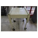 Rolling Metal Typewriter Table