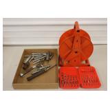 Drill Bits, Spark Plug Wrenches, Cord Reel
