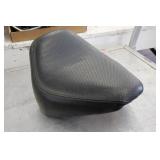 Black Vinyl Motorcycle Seat