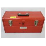Metal Tool Box & Vintage Tools