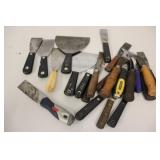 Assorted Putty Knives & Carpet Knives