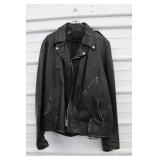 Size 46 Tall Leather Motorcycle Jacket