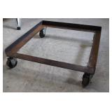 24.5" x 24.5" Steel Industrial Dolly Cart Base