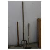 Potato Fork, Splitting Axe, Pick