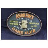 18" Wooden Club Sign