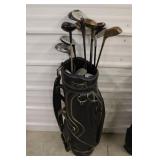 Vintage RH Bag & Golf Clubs