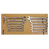 SAE & Metric Combination Ratcheting Wrenches