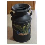 Painted Patriotic Cream Can