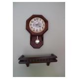 Wall Shelf & Clock