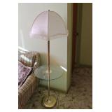 Brass & Glass Top Floor Lamp