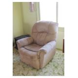 Gray Suede Recliner