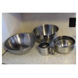 Stainless Bowls & Sifter