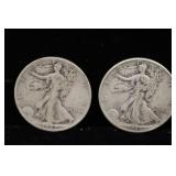 Silver Walking Liberty Half Dollars