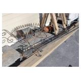 Rustic Wire Planter & Sheppard Hooks