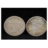 1922 S Silver Peace Dollars