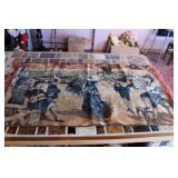 Vintage 31" x 38"" Tapestry
