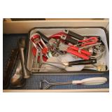 Enamel Pan, Utensils & Ice Cream Scoops