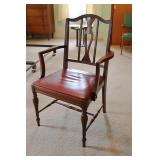 Chipped Dale Style Mahogany Arm Chair