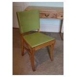 Vinyl & Oak Desk Chair