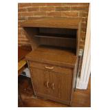 Pressed Wood Microwave Cart