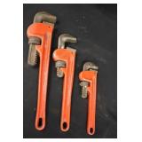 Assorted Thorsen -allied Pipe  Wrenches