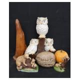 Decorative Owls on a Limb  & more