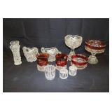 Cut & Ruby Glassware