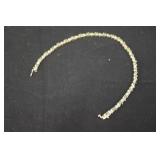 Gold w/ Stones Tennis Bracelet