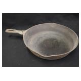 10 1/2" Unmarked Cast Iron Skillet