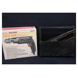 Craftsman 3/8" Drill & Box of Files