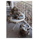 Rocks, Geodes, Patio Table