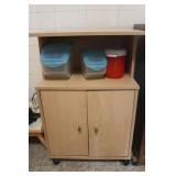 Microwave Cart & Small Appliances