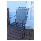 Outdoor Chair, Plant Stand & Solar Cross