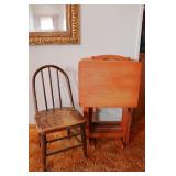 Vintage Chair & TV Trays
