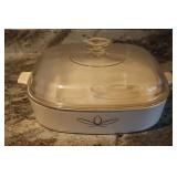 Corning Ware Trefoil -Scroll Pattern Casserole