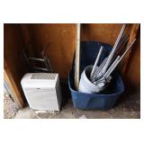 Wood Grate Air Purifier & Tub of pipes