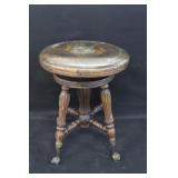 Ball & Claw Foot Piano Stool