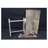 Vintage Lathe & Wood Pieces