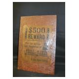 Wood Jesse James Sign