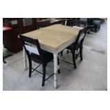 Wood Table & 4  Chairs